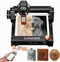 LONGER Ray5 Mini Laser Engraver, 3.5W Portable Laser Engraving & Cutter, 0.04mm Ultra-Precision, 12000mm/min High Speed, for Wood Acrylic Leather, DIY & Beginner Friendly, 140×130mm, WiFi Compatible