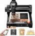 LONGER Ray5 Mini Laser Engraver, 5.5W High-Power Laser Engraver & Cutter, 0.04mm Ultra-Precision, 12000mm/min Speed, for Wood Acrylic Glass Leather, 130×130mm, Small Business & DIY, WiFi Compatible