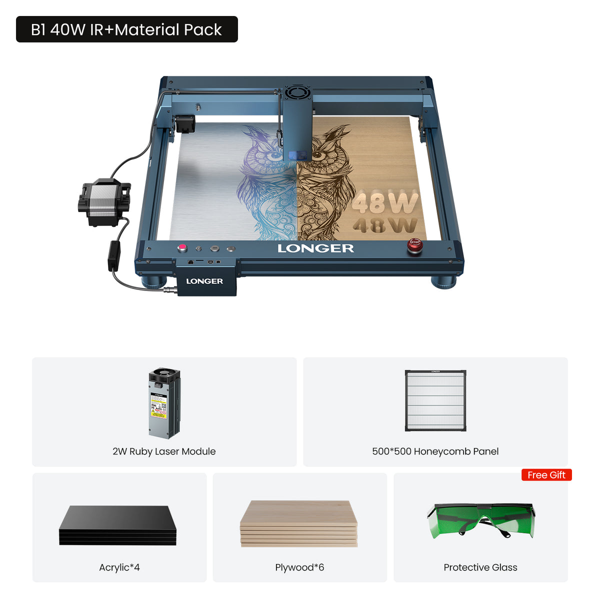 Longer B1 Laser Engraving Machine 20W/30W/40W